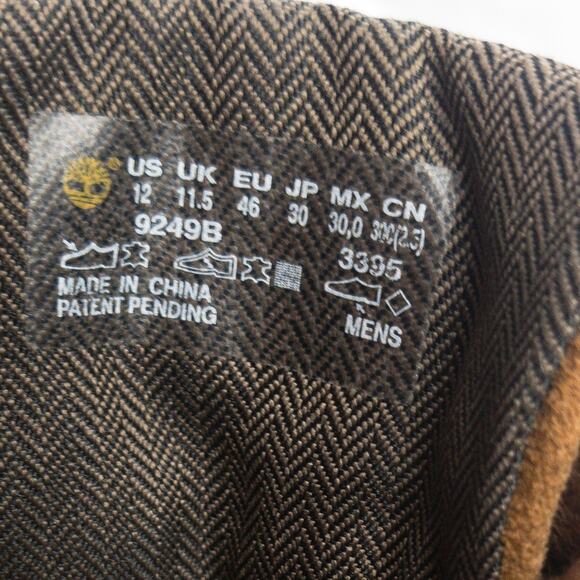 Timberland Suede Oxford Shoes Men’s 12 Tan Grip Sole Almond Toe Comfort Insole - Picture 3 of 13